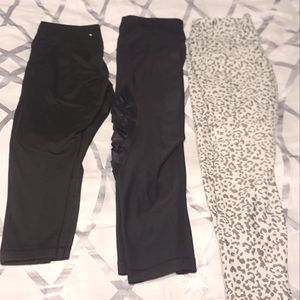 2 pairs of 90-degree leggings and one  evolution and creations total 3 pairs med